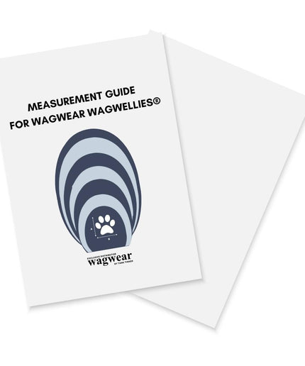 แผ่นวัดเท้า (ฟรี) Measurement Guide for wagwear WagWellies - TANK TINKER