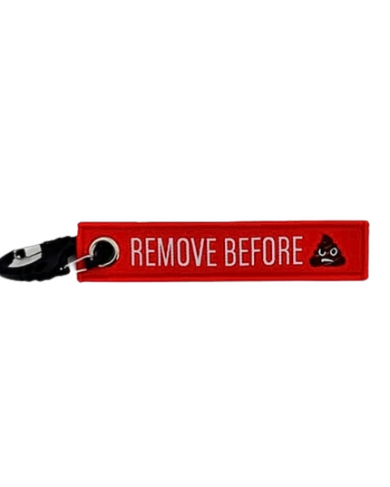 Key Chain Tag - Remove Before Poop - TANK TINKER