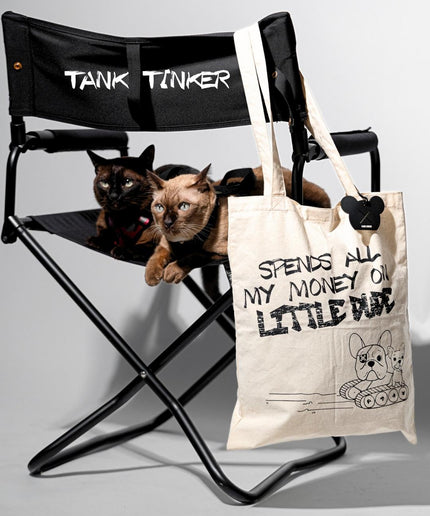 SPENDS ALL MONEY TOTE BAG - TANK TINKER