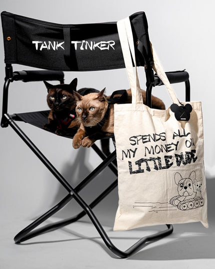 SPENDS ALL MONEY TOTE BAG - TANK TINKER