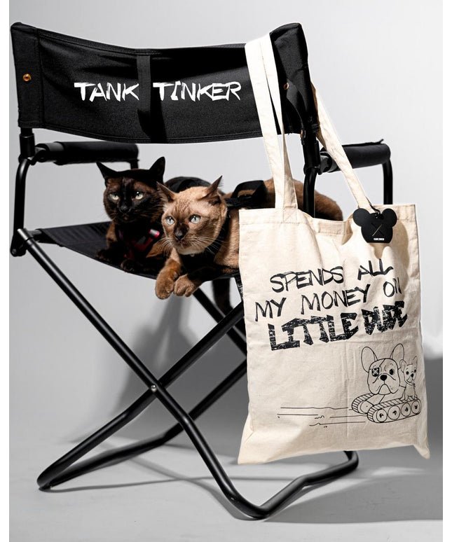 SPENDS ALL MONEY TOTE BAG - TANK TINKER