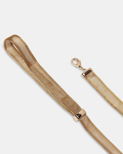 Bandettini Gold Coated Mesh Dog Leash - TANK TINKER