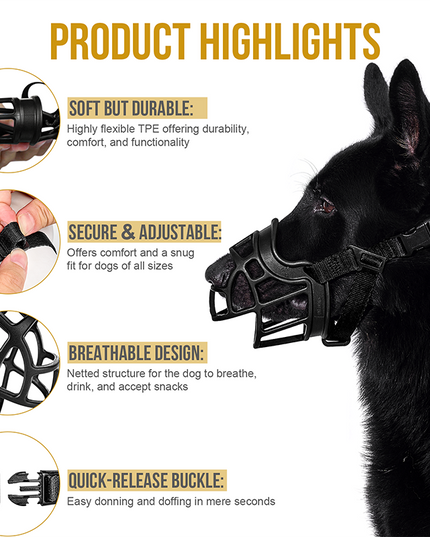 SOFT CANINE MUZZLE - TANK TINKER