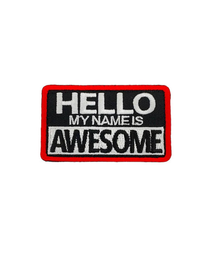 Hello My Name Is Awesome Morale Patch - TANK TINKER