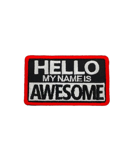 Hello My Name Is Awesome Morale Patch - TANK TINKER