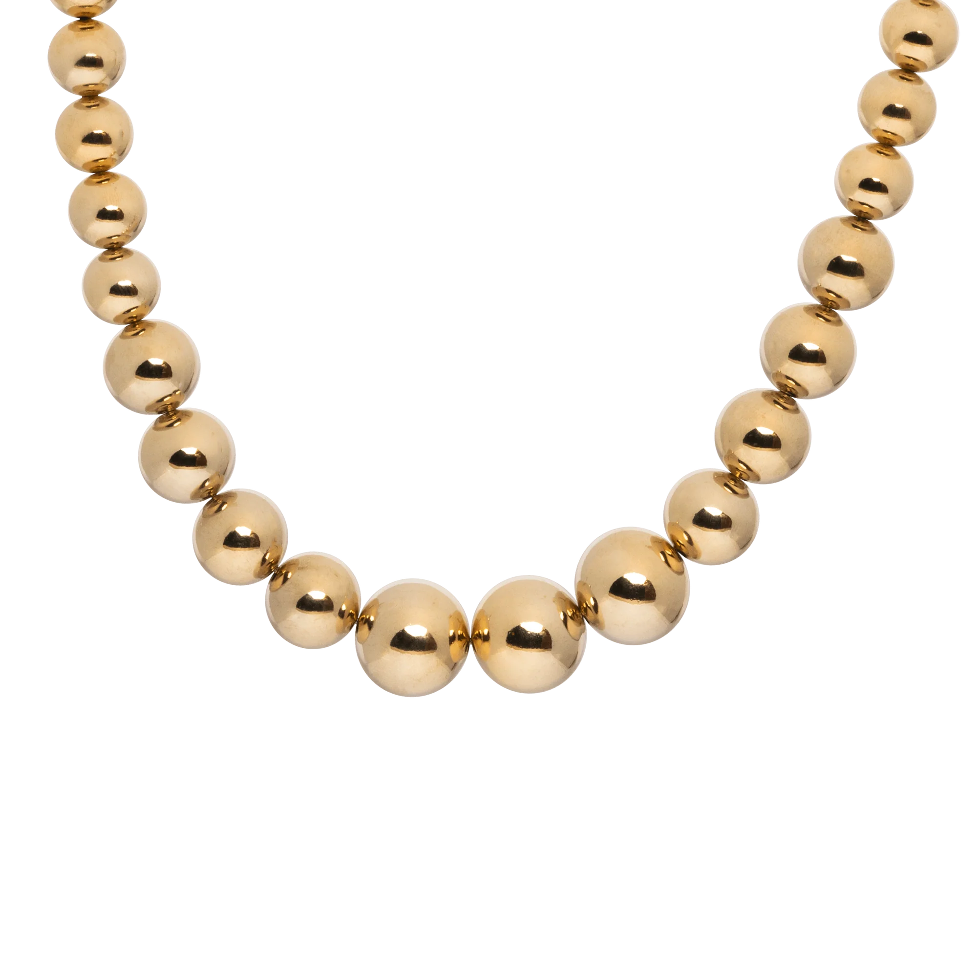 Terabust Gold Tone Spheres Dog Necklace Collar - TANK TINKER