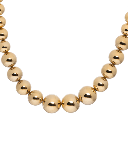 Terabust Gold Tone Spheres Dog Necklace Collar - TANK TINKER