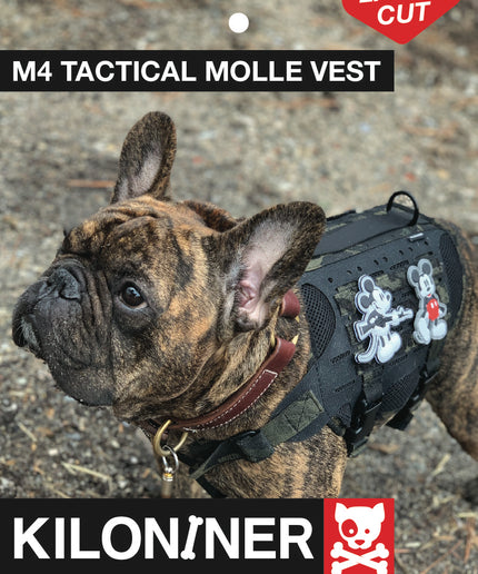 M4 TACTICAL MOLLE VEST LASER CUT HANG TAG